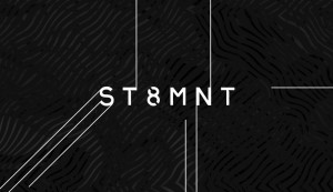 Title card from Nashville based ST8MNT's 2016 Demo Reel animated by Nashville's ST8MNT employing wavy turbulent looping textured diagonal lines with extended terminal sketch lines around logotype