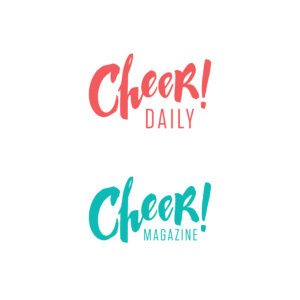 Cheer! Daily and Cheer! Magazine branded logo lockups.