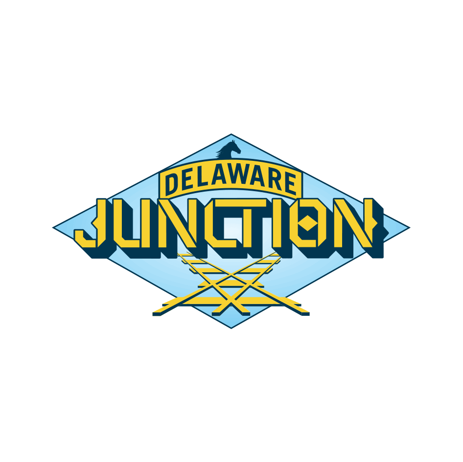 Logo lockup for the Delawar Junction Country Music & Camping Festival in Delaware