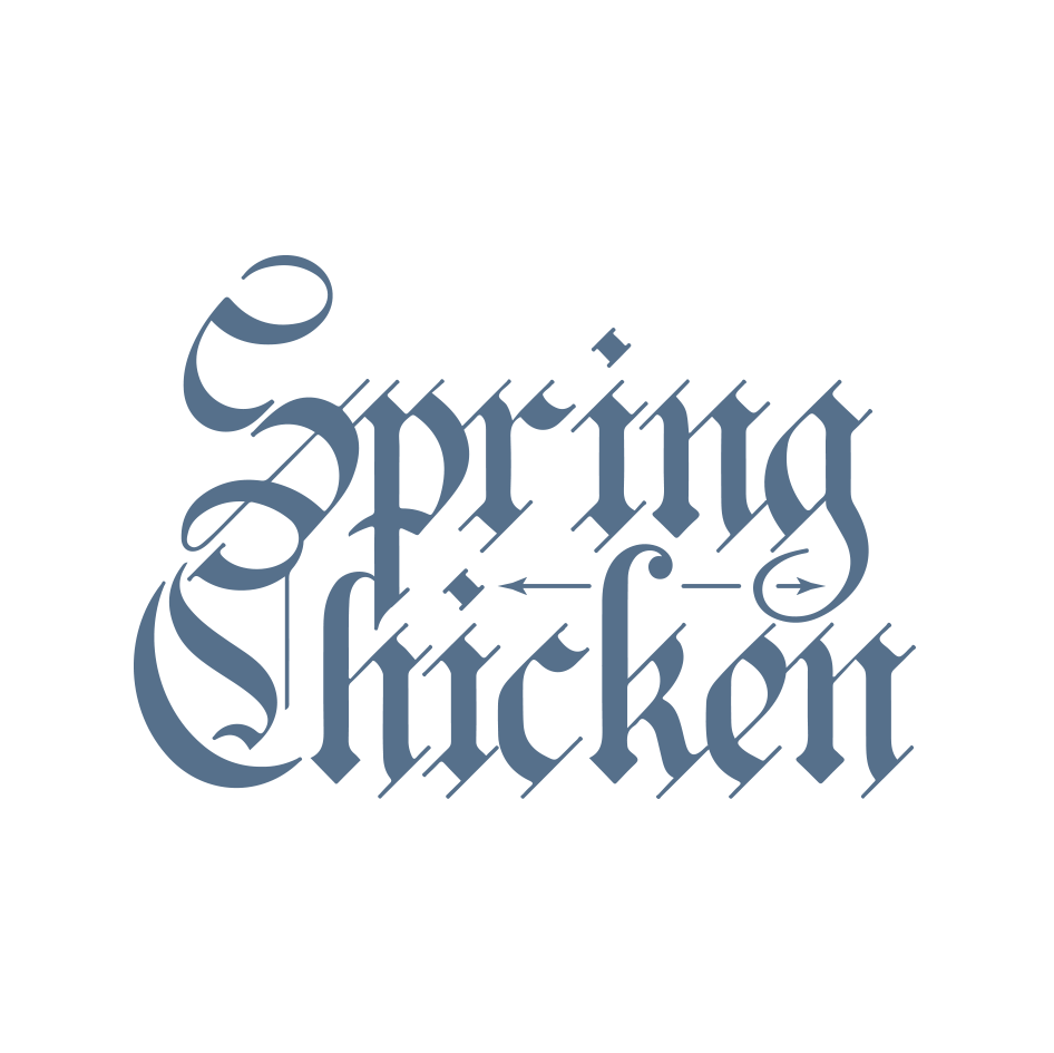 Branding logo for Spring Chicken wine, a BNA Wines product for ST8MNT logo page