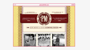 desktop web site page design for PM Nashville restaurant in Nashville, Tennessee