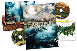 2nd Annua Expedition Week packaging including DVD wraps, booklet and fold out pamphlet design for National Geographic Channel, Washington, D.C.