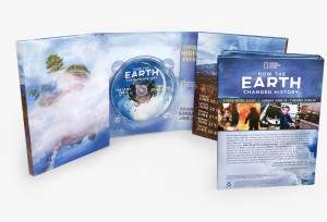 DVD packaging including DVD wrap design and foldable cases for How the Earth Changed History TV special for National Geographic Channel, Washington, D.C.