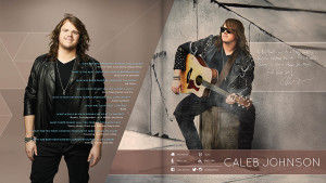 Caleb Johnson spread design for 2015 American Idol tour book in Los Angeles, California.