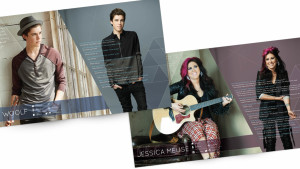 Artist spread designs for American Idol tour book in Los Angeles, California.