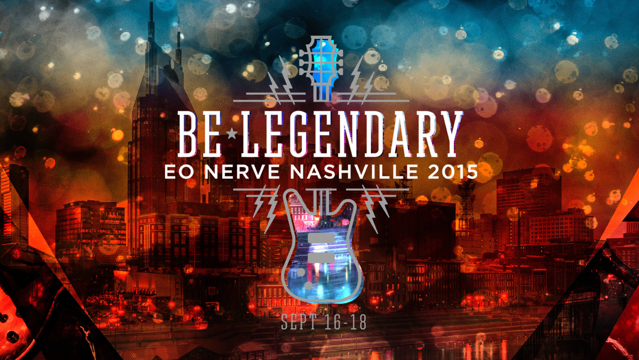 Be Legendary key art for the 2015 EO Nerve conference that took place in Nashville, Tennessee