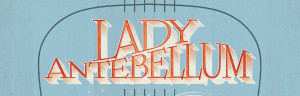 Detail image of Lady Antebellum typography lockup for Lady Antebellum poster design