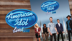 Cover design and logo for 2015 American Idol tour book in Los Angeles, California.