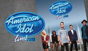 Tour book cover design and logo for American Idol Live 2015