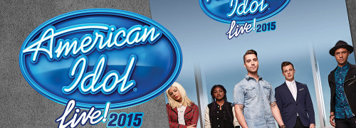 Tour book cover design and logo for American Idol Live 2015