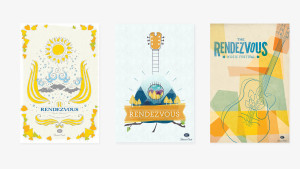Key art design concept comps pitched for Rendezvous Music Festival in Beaver Creek, Colorado
