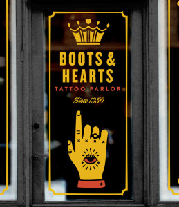 Digital illustration design for Boots and Hearts Music Festival in Canada