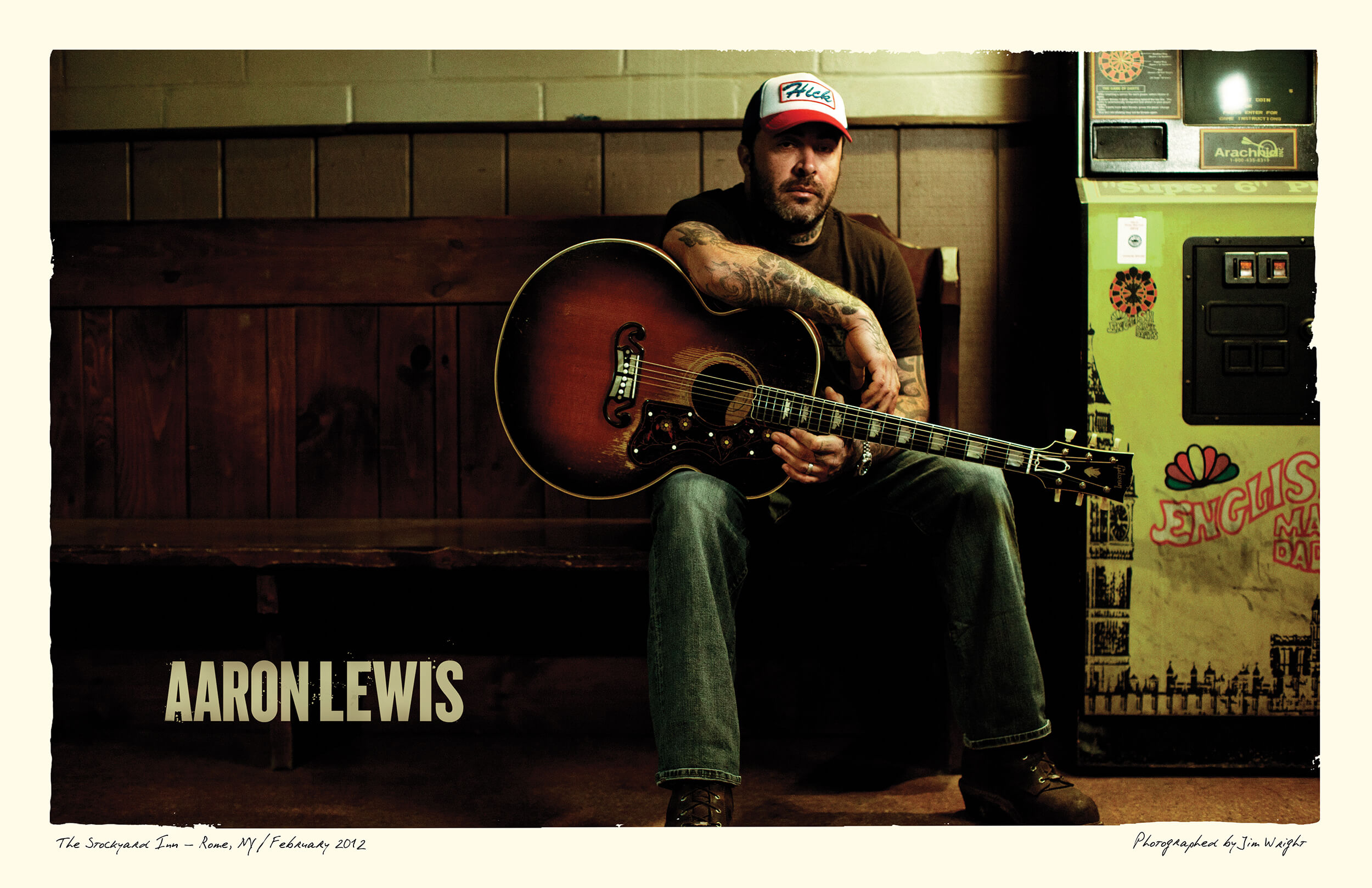 Lithographic print design in aesthetic alignment with The Road for Aaron Lewis