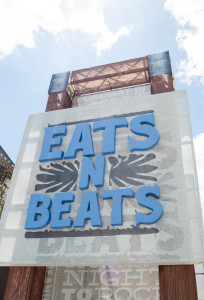 Signage for Eats n Beats stage design logo for CMA Music Festival