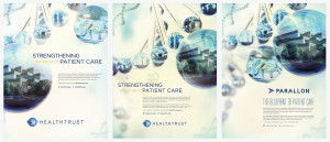 Magazine advertisement designs for Parallon Healthtrust in Brentwood, Tennessee