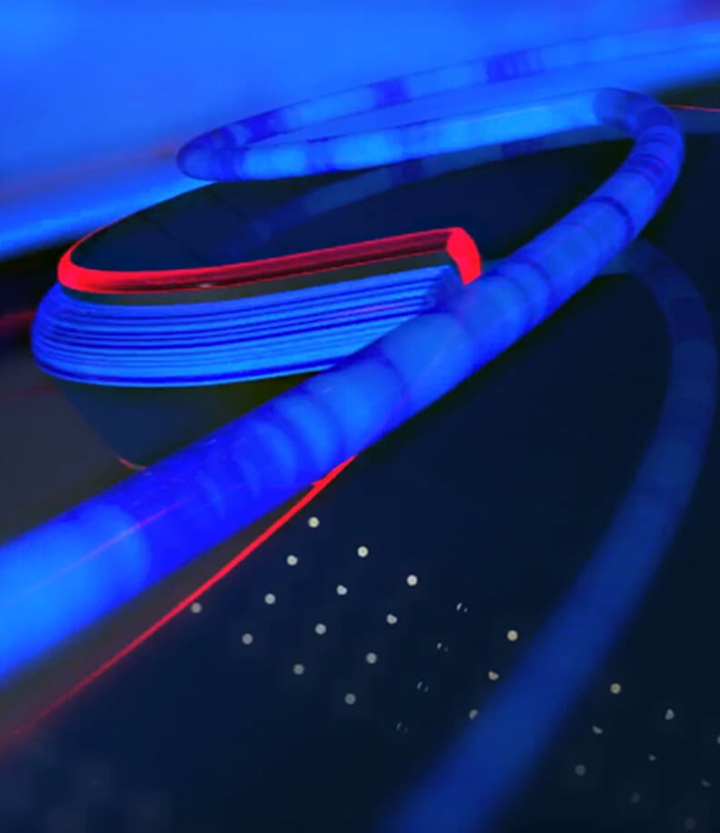 Detail shot of neon type rendering for motion design video for the Atlanta Braves MLB Major League Baseball team