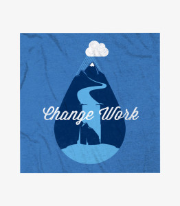 Change Work tee shirt art design for Salesforce Computing in San Francisco, California