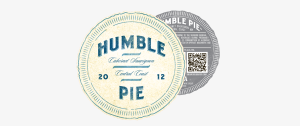 Front and back labels for Humble pie wine for BNA Wine Group, Napa, California