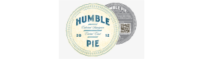 Front and back of the Humble Pie Cabernet Sauvignon label.