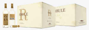 Bottle and box packaging for The Rule sauv blanc for BNA Wine Group, Napa, California