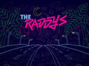 branded illustration photo backdrop artwork for Nashville Addy Awards Raddys