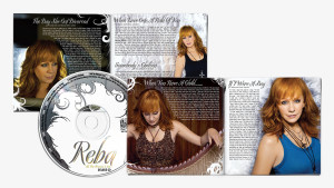 Album packaging booklet and cd cover artwork for Reba All the Woman I am