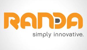 Logo with simply innovative tagline on gradient for Randa Solutions in Tennessee