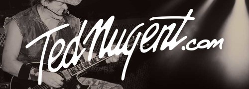 Website design and logo and live photo header image of Ted Nugent for tednugent.com