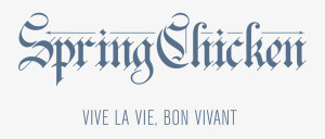 Logo design and tag line for Spring Chicken Wine of Little Lion Wine Company in Helena, California