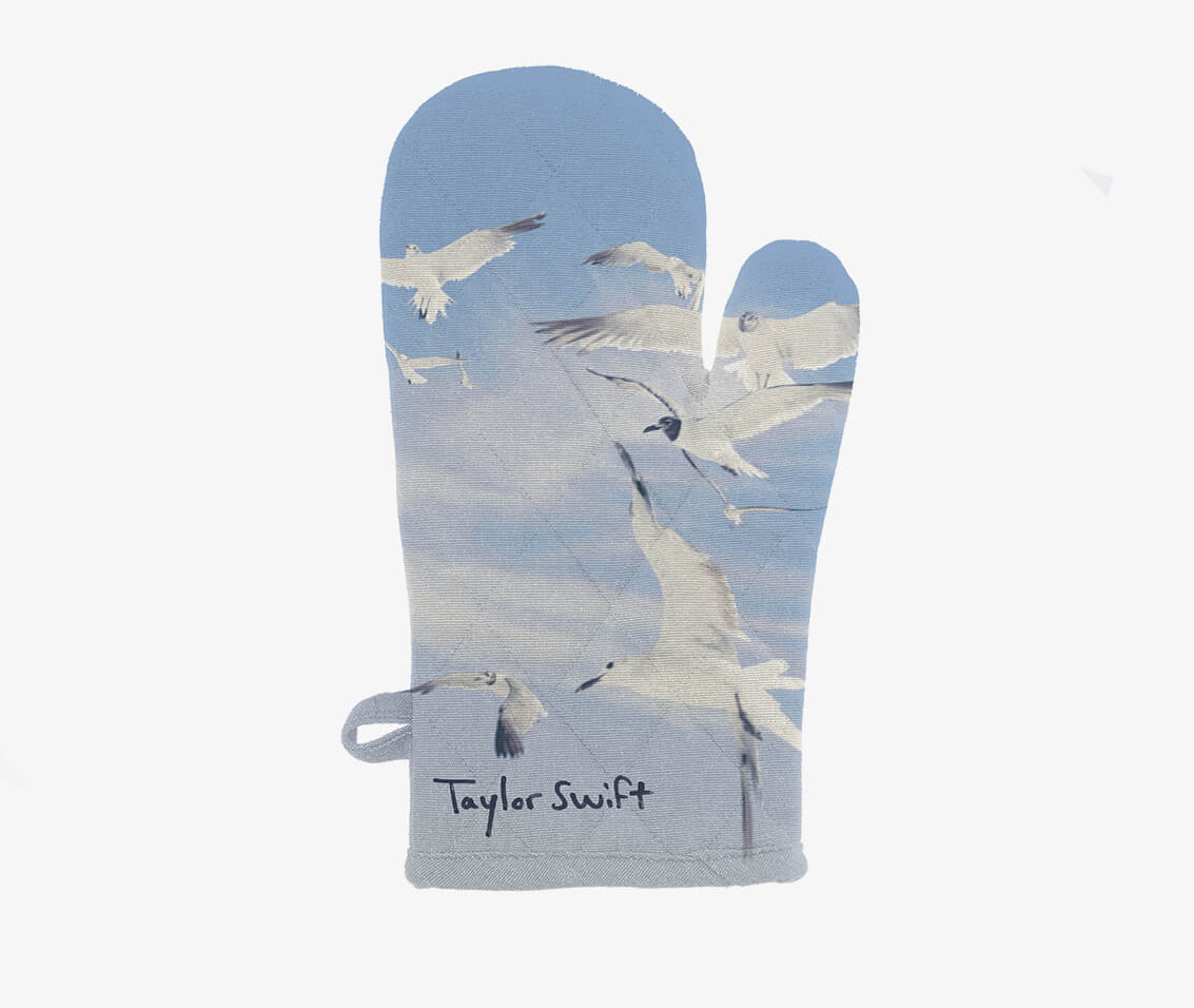 Seagull design oven mitt with sharpie logo Merchandise for Taylor Swift