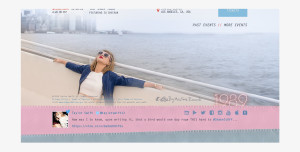 for taylorswift.com with branding elements for Taylor Swift and her 1989 album