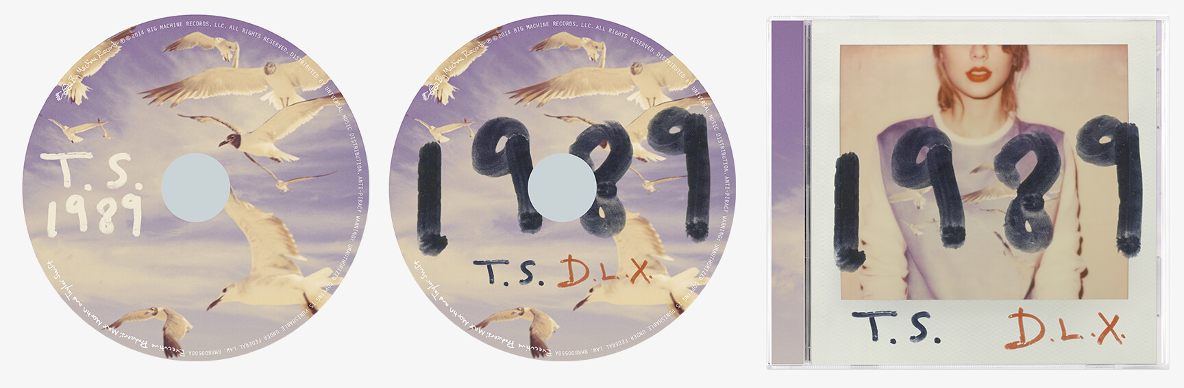 Disk CD covers and deluxe album cover packaging design for Taylor Swift 1989