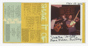 All You Had To Do Was Stay, Shake It Off spread as part of album packaging booklet for Taylor Swift 1989