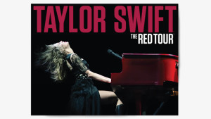 Cover design for the Taylor Swift Red tour book