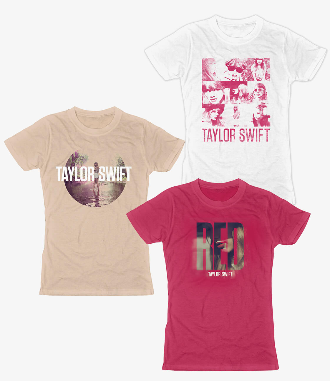 T-shirt designs 2 for the Red tour for Taylor Swift in Nashville, Tennessee
