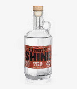 Moonshine bottle label graphic art 2 and identity for Tenn South Distillery in Lynnville, Tennessee