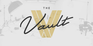 The Vault logo with photography studio space image