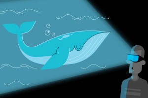 Virtual Reality illustration image with glowing whale for ST8MNT Brand Agency Immersed blog post