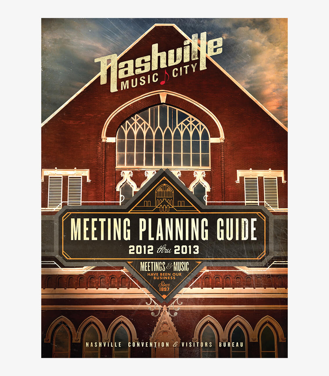 Magazine cover design for Nashville Conventions and Visitors Bureau in Nashville, Tennessee