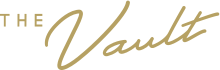 The Vault logo alternate script