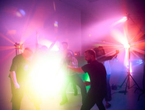 Party Event with Lights and Dancers in The Vault Nashville for ST8MNT Brand Agency
