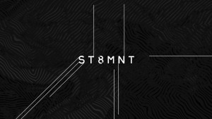 Title card from Nashville based ST8MNT's 2016 Demo Reel animated by Nashville's ST8MNT employing wavy turbulent looping textured diagonal lines with extended terminal sketch lines around logotype
