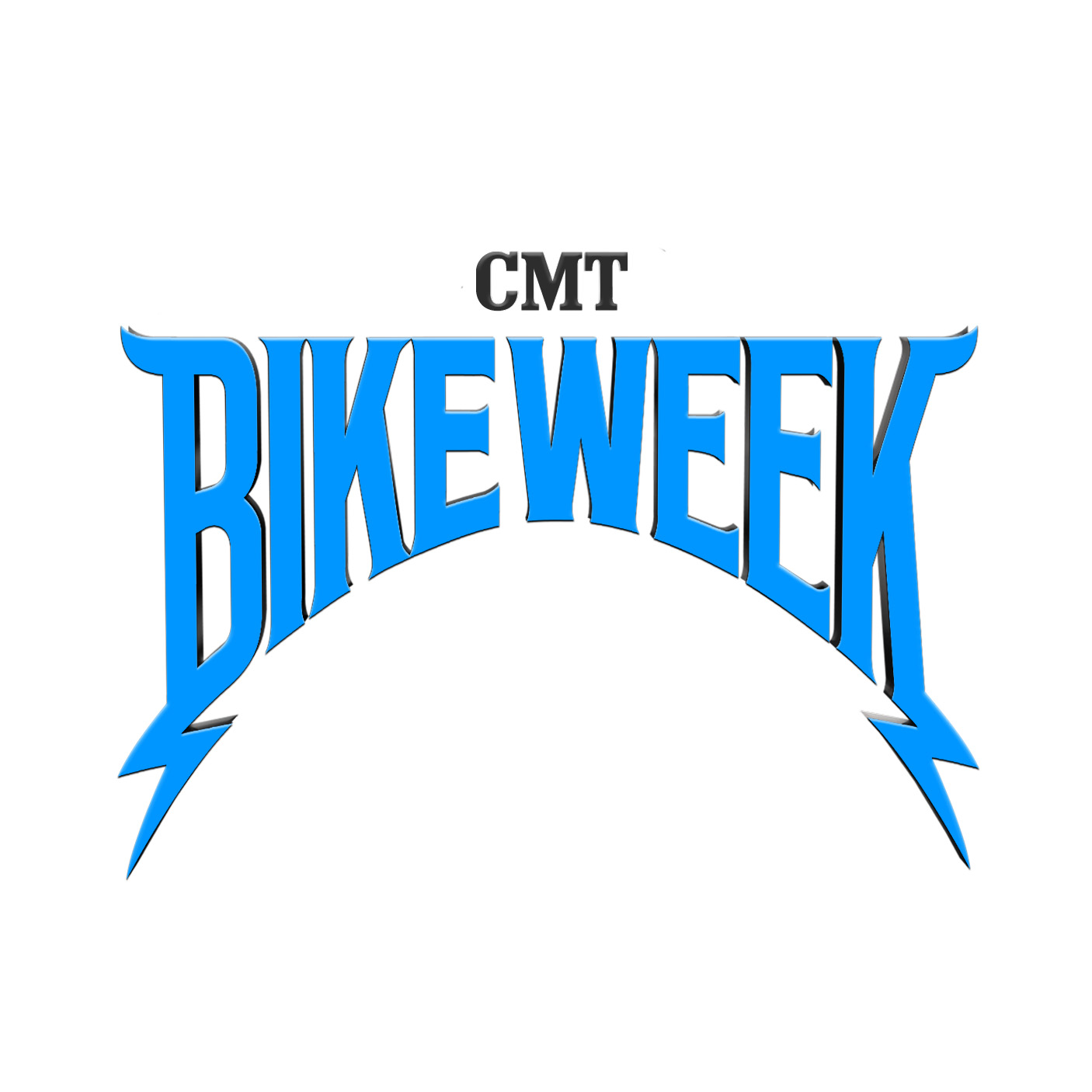 Branding, Wordmark and type treatment for CMT's annual Bike Week celebrating motorcycles.