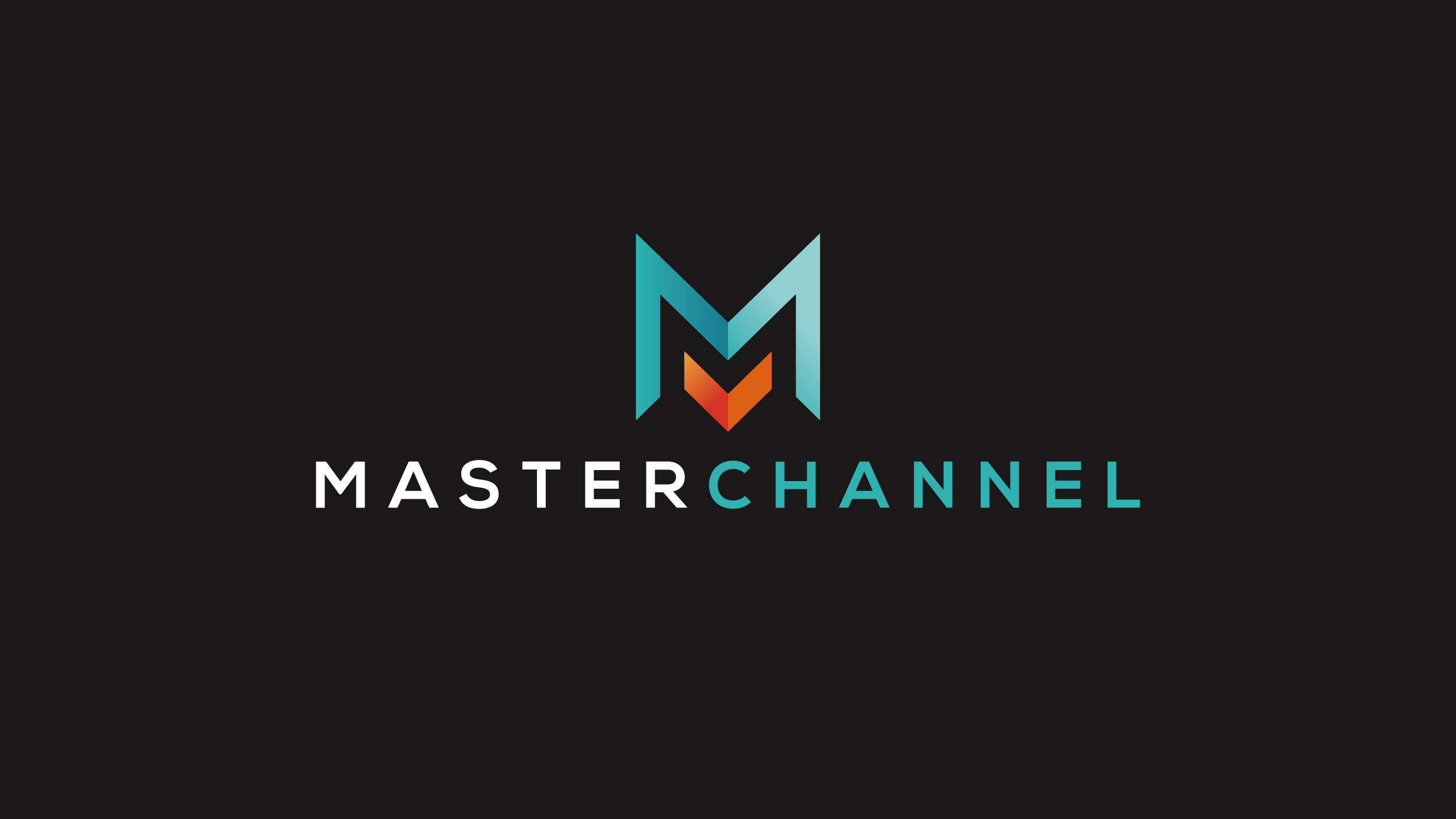 The Master Channel logo juxtaposed on a black color field.