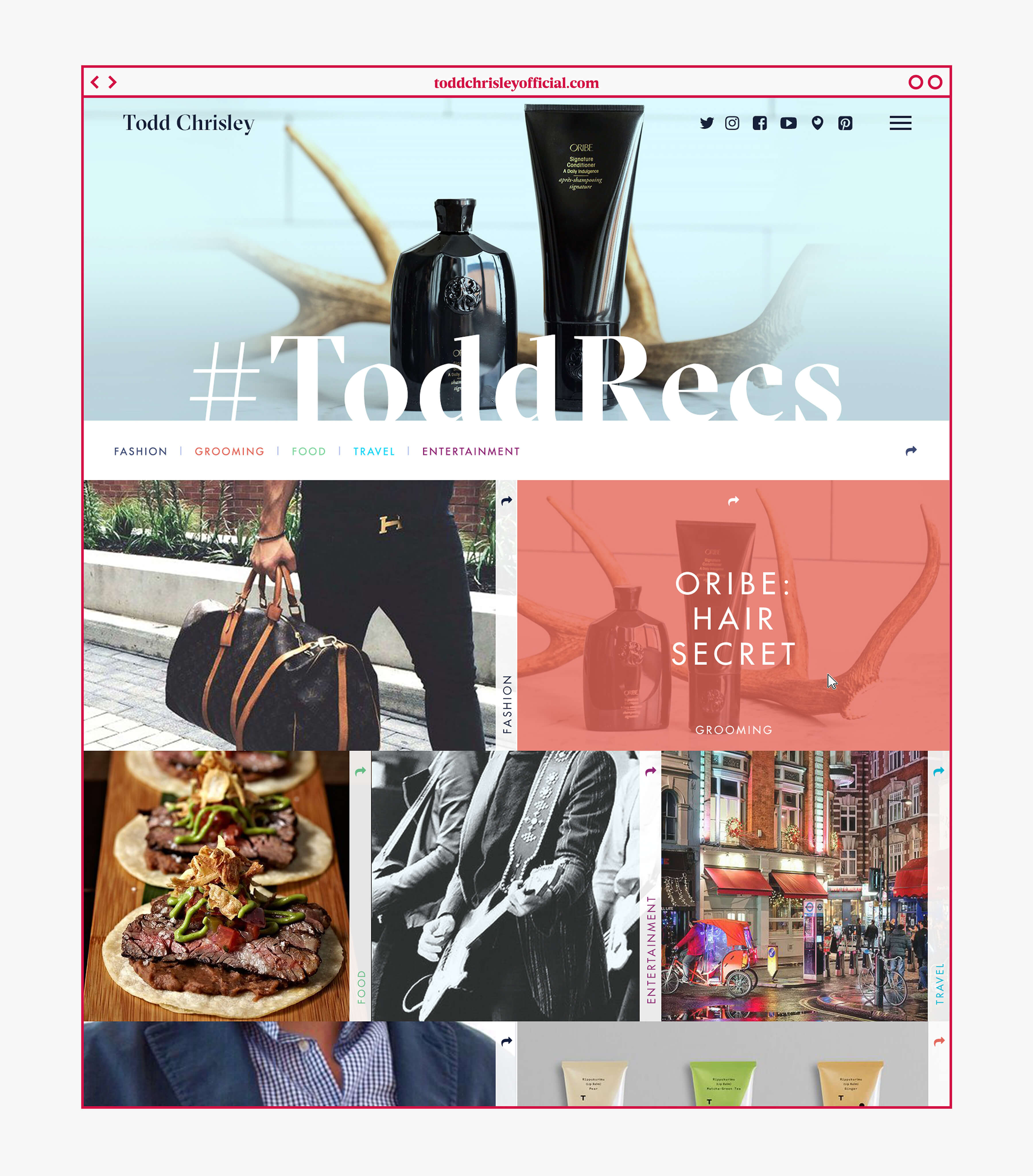 Image of the ToddRecs page for recommendations from Todd Chrisley.