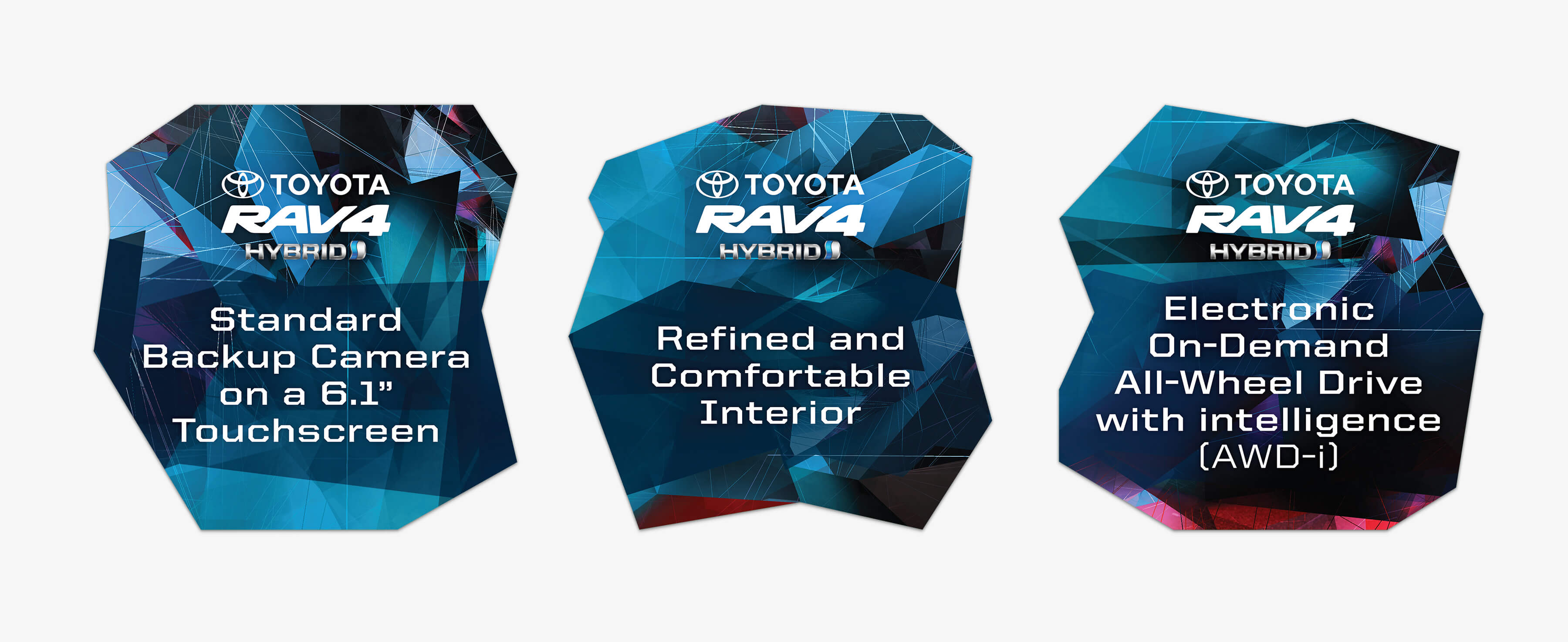 Toyota Rav4 Hybrid Power Challenge items featuring pop-offs.
