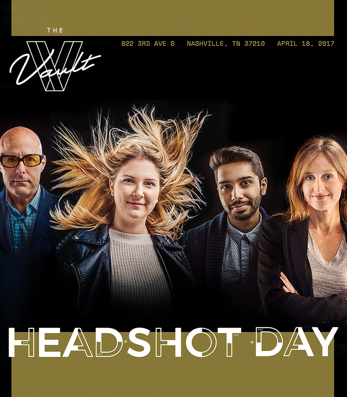 Headshot Day instagram promotional social post for The Vault Nashville