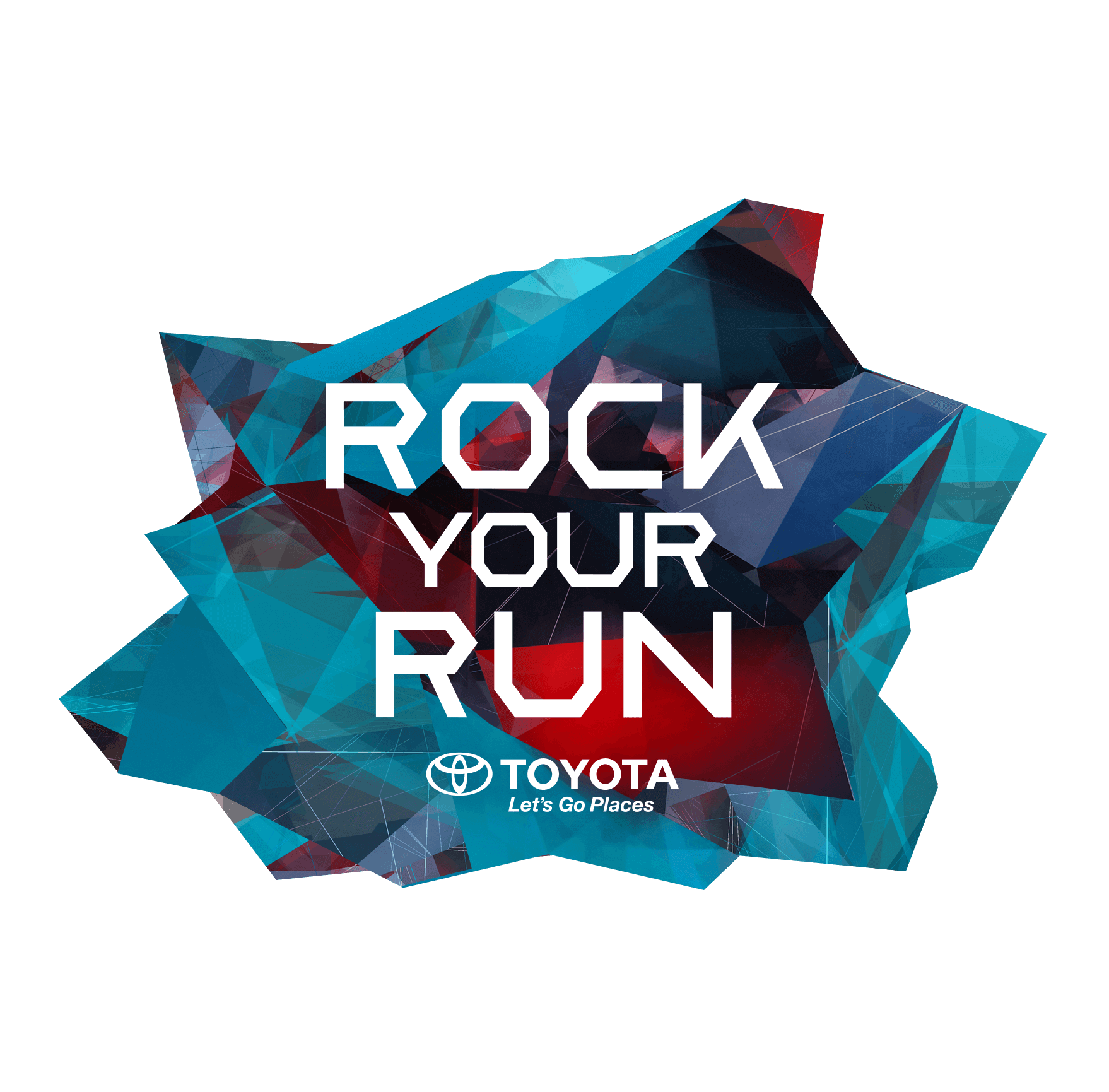 Toyota Rock Your Run Logo and Branding