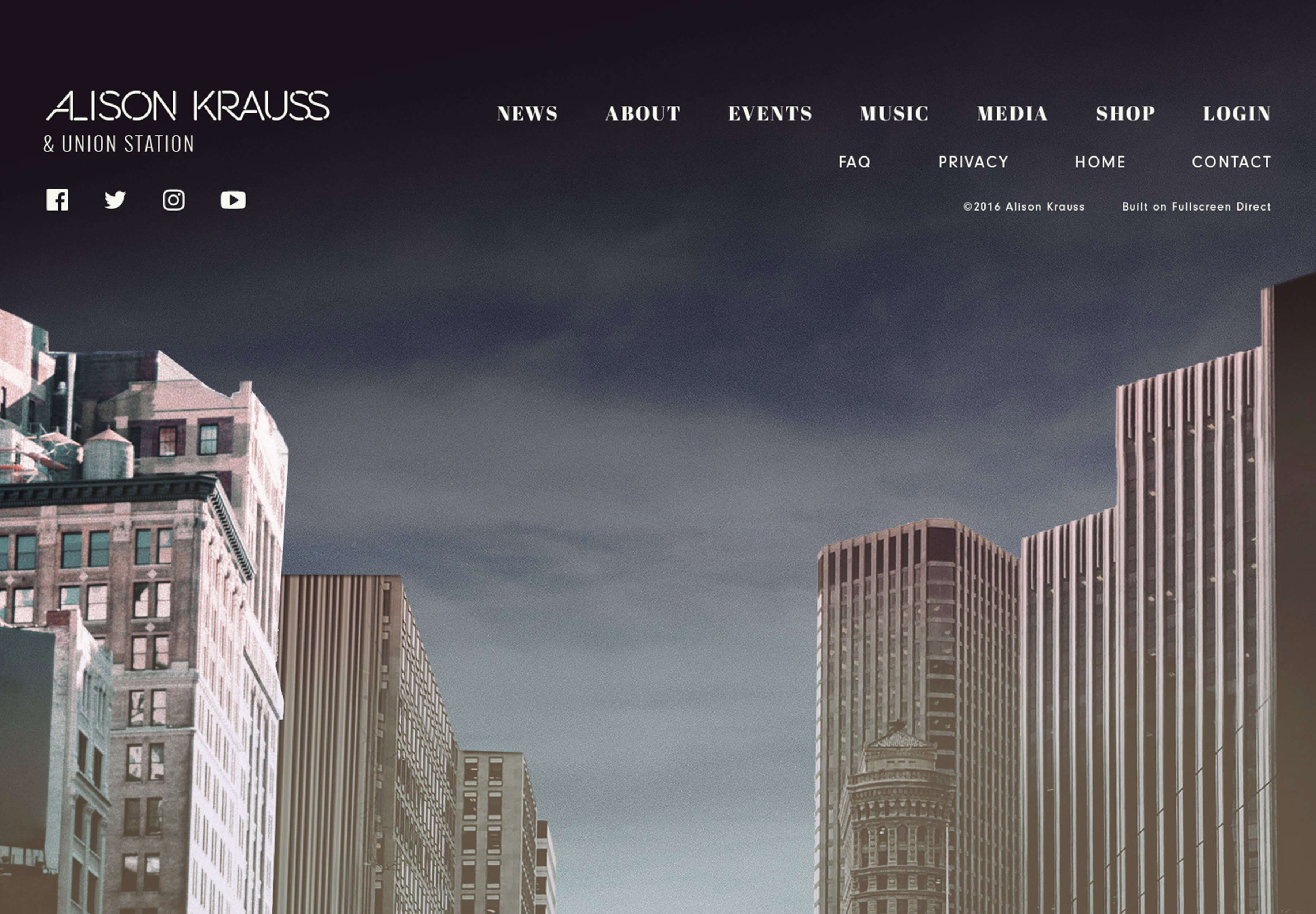 Footer image of the Alison Krauss Site.