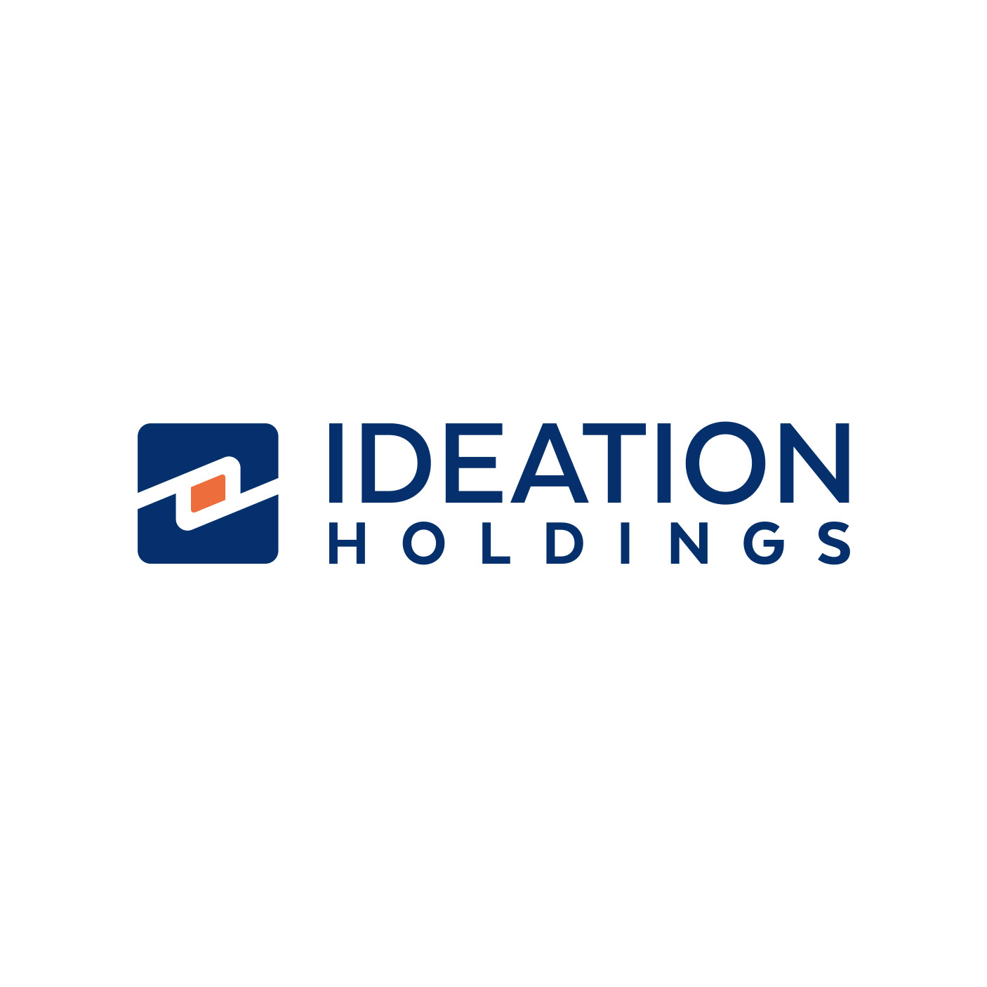 Brand mark and full logo for Ideation Holdings.